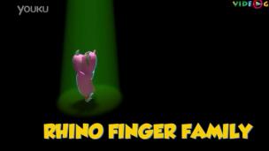 第33节犀牛指偶家族 Rhino Finger Family Finger Family_高清
